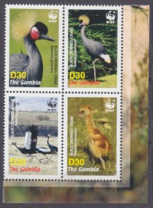 2006 Gambia 5631-5634VB WWF / Birds 8,00 €