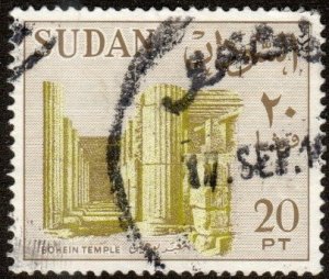 Sudan 157 - Used - 20p Bohein Temple (1962) (cv $1.10)