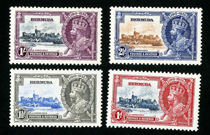 Bermuda Stamps # 100-3 VF OG LH Catalog Value $18.00