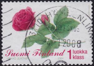 Finland - 2004 - Scott #1208 - used - Flower Rose