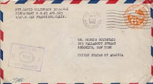 United States, U.S. A.P.O.'s, Censored, Airmail, Postal Stationery