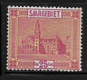 SAAR, 107, MINT HINGED , SAARBRUCKEN CITY HALL
