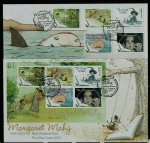 New Zealand: 2012 Margaret Mahy, Children's Writer, 2 First day covers.