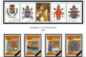 VATICAN CITY STAMP ALBUM PAGES 1921-2011 (191 PDF color illustrated pages)