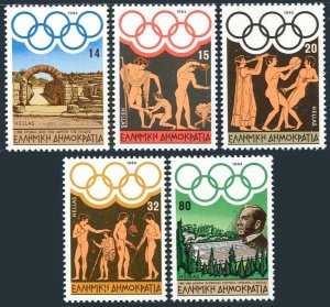 1984 Greece Sc# 1495-99 : Summer Olympic Games in Los Angeles. MNH stamp set.