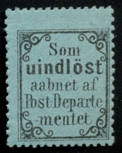 NORWAY #RM2 (Facit) Return-to-Sender stamp, og, NH, VF for issue, Facit $215.00