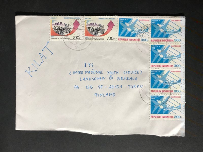 Indonesia #780//B242 Cover to Finland (1970-1999) Cover #2071