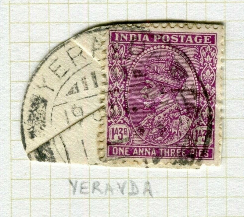 INDIA; POSTMARK fine used cancel on GV issue, Yeravda 