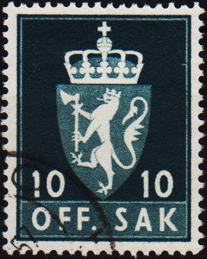 Norway. 1955 10ore S.G.0459 Fine Used