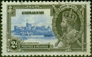 Gibraltar 1935 2d Ultramarine & Grey-Black SG114c 'Lightning Conductor' Fine ...