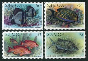 Samoa 819-822,MNH.Michel 746-749. Fish 1993.