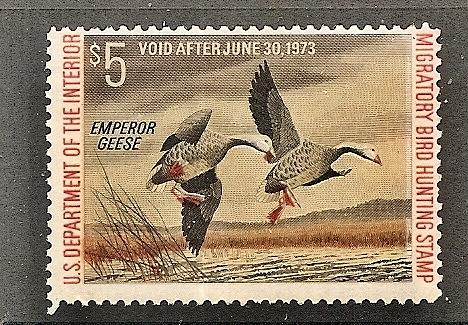 US RW 39 MNH 1972 Duck Stamp $5 CV $27.50