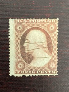 US Stamps-SC# 26A -  Used  -  Hand Cancel - SCV $190.00