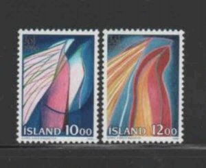 ICELAND #635-636 1986 CHRISTMAS MINT VF NH O.G