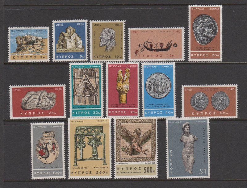 Cyprus Sc#278-291 MH Full Set