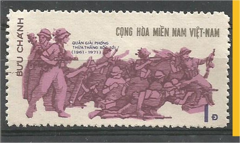 VIET NAM, NORTH, 1971, used 1d, Anniversary of the PLAF. Vietcong SW 38