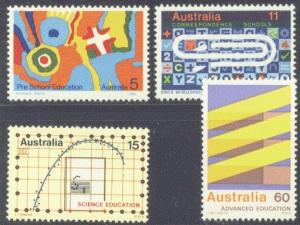 AUSTRALIA  602-5 MNH 1974 EDUCATION