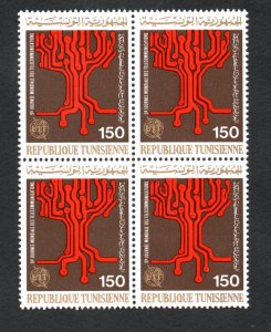1977- Tunisia - 9th World Telecommunications Day- UIT - Block-Compl.set 1v.MNH**