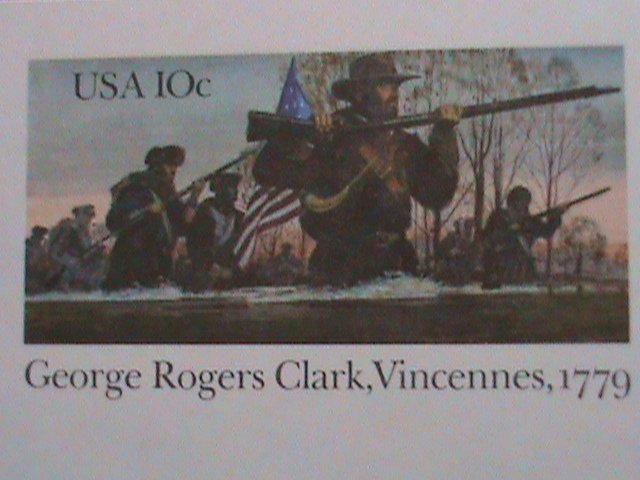 ​UNITED STATES -PC-1979, GEORGE ROGERS CLARK-VINCENNES-1779 MNH POST CARD-VF