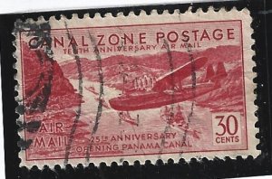 Canal Zone Scott #C19 Used 30c  25th Anniv 2019 CV $6.00