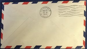 US First Flight Cover AM 79 Norwood MA to Springfield MA 11/16/1949 #C40 L19