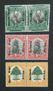 MOMEN: SOUTH WEST AFRICA SG #41-43 MINT OG H LOT #195584-3883