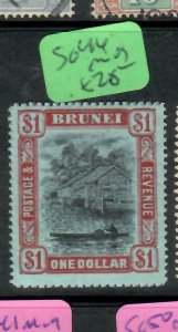 BRUNEI  (P1905BB)  $1.00   SG 44     MOG