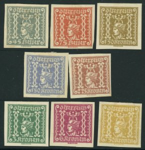 Austria #P48-P55 Newspaper Stamps Postage Europe 1921-1922 Mint LH