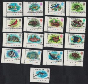 Bermuda Tropic Birds Cahow Turtle Fish Wildlife 17v Corners 1978 MNH SG#387-403