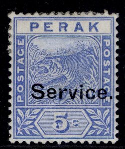 MALAYSIA - Perak QV SG O10, 5c blue, M MINT. Cat £130.