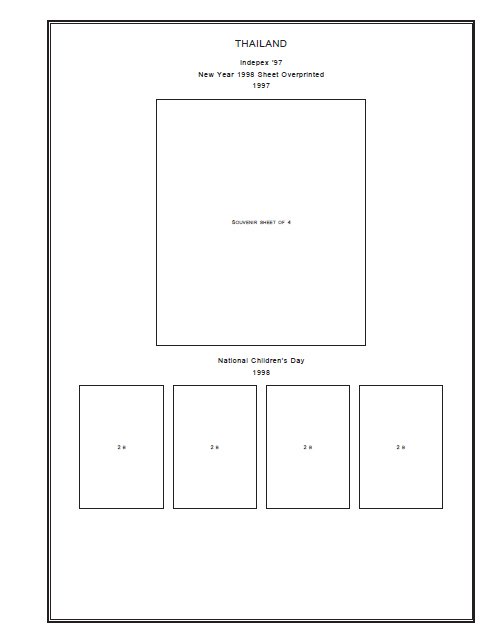 THAILAND STAMP ALBUM PAGES 1883-2011 (510 PDF digital pages)