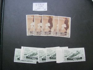 ITALY 1934 MNH 331-332 LOT OF 5 EACH  VF/XF  $58 (161)