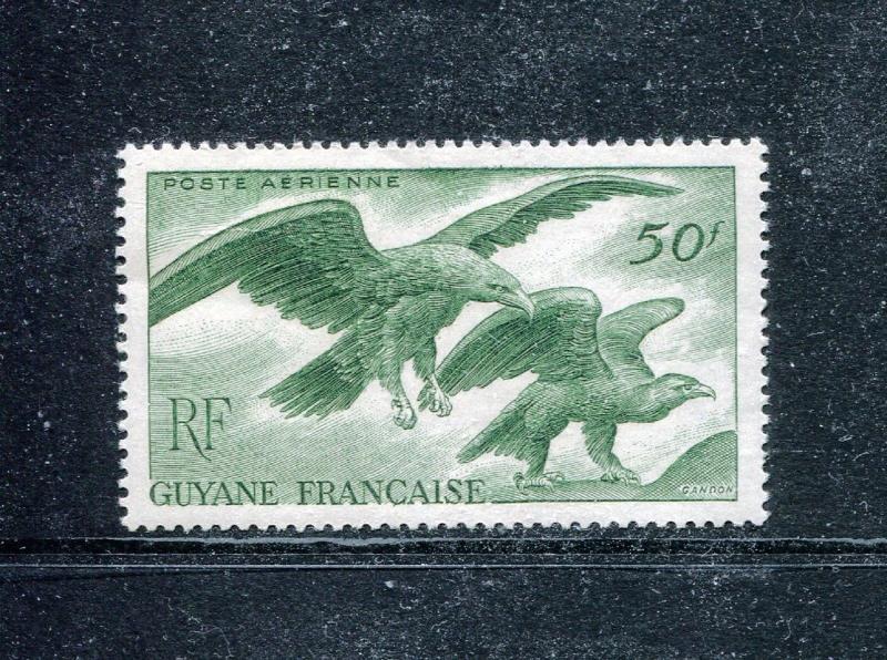 French Guinea C18, MNH, Airmail Birds: Eagles 1947. x29189