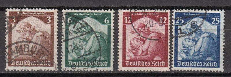 Germany - 1935 Return of the SAAR Sc# 448/451 (868N)