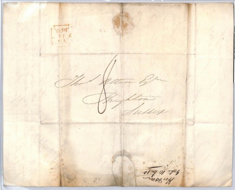 GB HISTORIC LETTER 1834 London *Tailor* NEW BOND ST Engraved Bill-Head MS2739