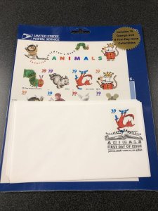 3987-3994 Favorite Children’s Book Animals W. 16 Stamps & 8 First Day Covers