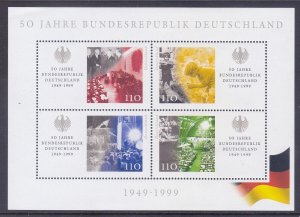 Germany 2042 MNH 1999 Federal Republic Germany 50th Anniversary Souvenir sheet