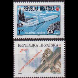 CROATIA 1991 - Scott# C1a-2a Flight Set of 2 NH