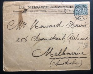 1905 Rotterdam Netherlands Commercial Cover To Melbourne Australia