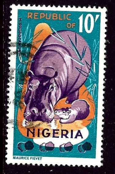 Nigeria 196 Used 1965 Hippo    (ap5431)