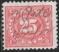 USA R236, 25c Numeral Revenue, used, F-VF