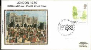 Great Britain 1980 Int'al Stamp Exhibition Buckingham Palace Music Painting S...