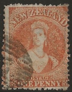 New Zealand 16 1863 1 pence fine used