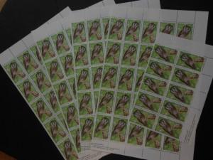 BULGARIA : 1992. Scott #3749-54 Owls, Birds. 110 sets. Very Fine, MNH. Cat $550.