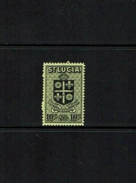 St Lucia: 1938 King George VI definitive, 10/-   Mint never hinged. 