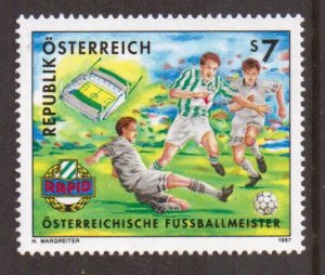 Austria   #1720  MNH  1997  Vienna Rapid  football