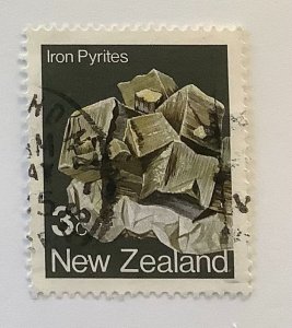 New Zealand 1982 Scott 757 used - 3c, Minerals,  Iron Pyrites