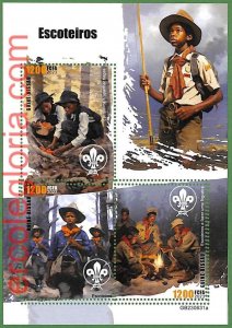 B1498 - GUINE-BISSAU - ERROR MISPERF Stamp Sheet - 2023 - Scouts-