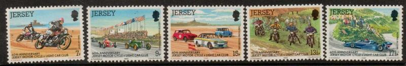 JERSEY SG233/7 1980 MOT0R CYCLE & LIGHT CAR CLUB MNH