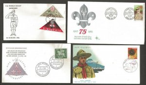 Boy Scouts FDC lot 1